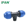 IFAN Factory Blue PP Plastic Female-Threaded Tee Fitting Application Scenario